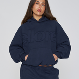 Heavyweight Adjustable Hoodie - Navy