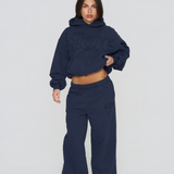 Heavyweight Adjustable Hoodie - Navy
