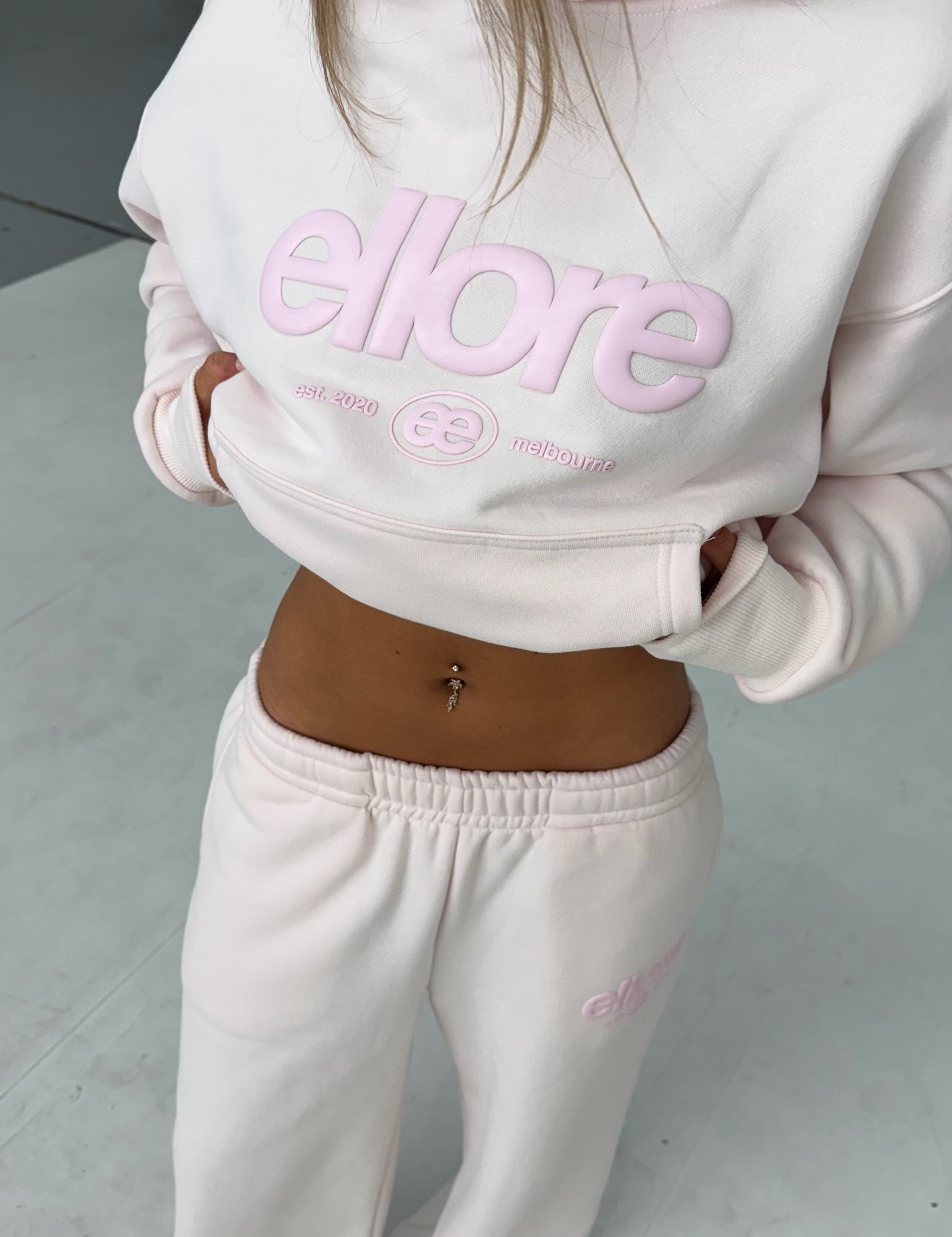 Wide Leg Sweatpants - Bunny Pink 2.0