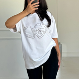 Rhubarb Locket Boxy Oversized Tee