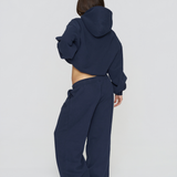 Heavyweight Adjustable Hoodie - Navy