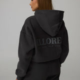 Boxy Oversized Hoodie - Vintage Black