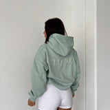 Sage Puff Boxy Oversized Hood