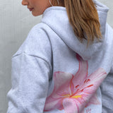 Boxy Oversized Hoodie - Flower