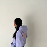 Lilac Orange Oversized Hood