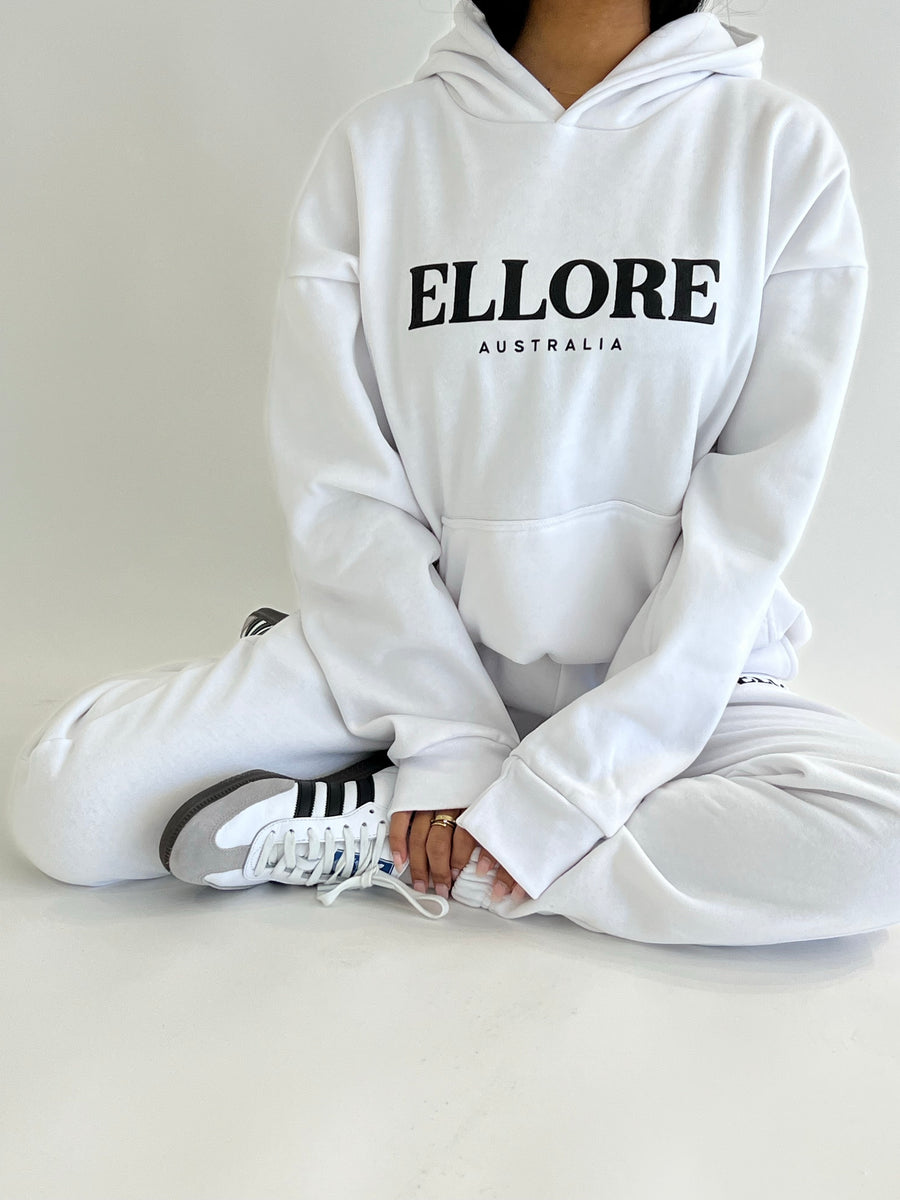 White Boxy Oversized Hood