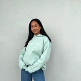 Sage Puff Boxy Oversized Hood