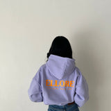 Lilac Orange Oversized Hood