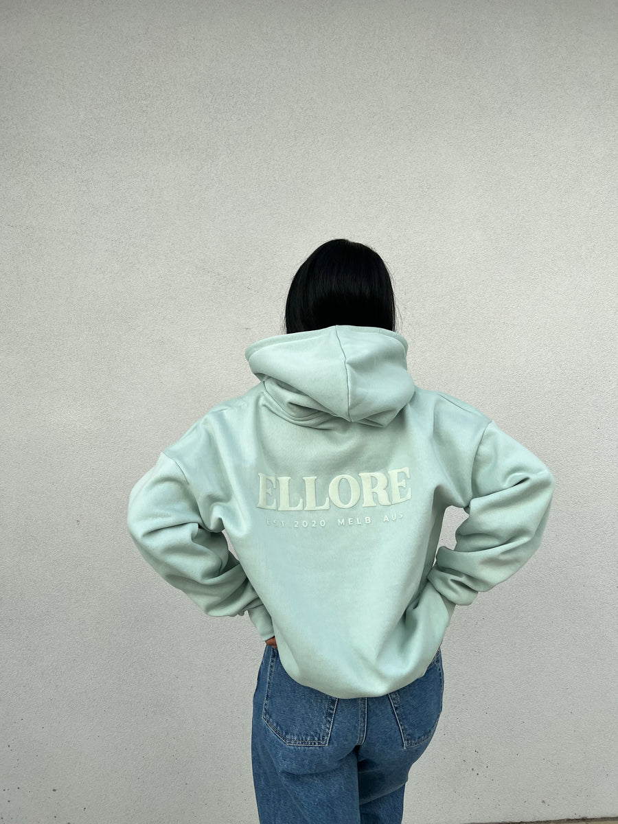 Sage Puff Boxy Oversized Hood