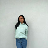 Sage Puff Boxy Oversized Hood