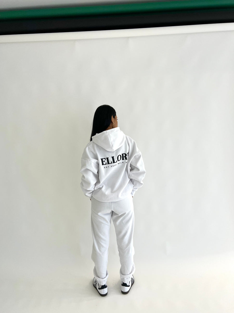 White Boxy Oversized Hood