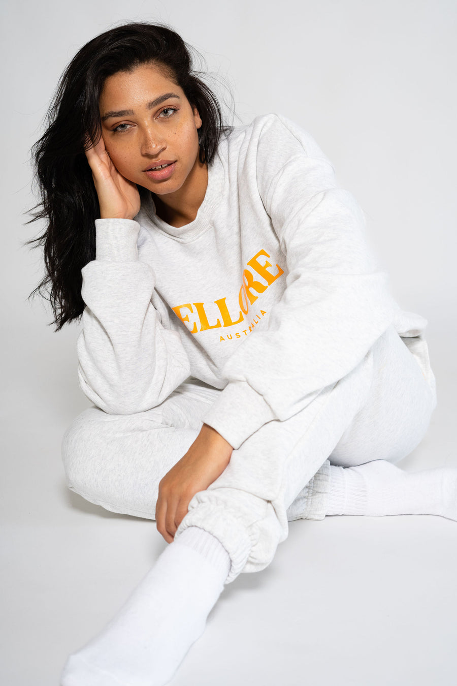 Storm Orange Boxy Oversized Crew