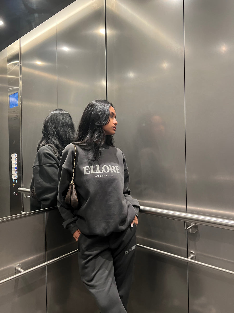 Charcoal Oversized Crew