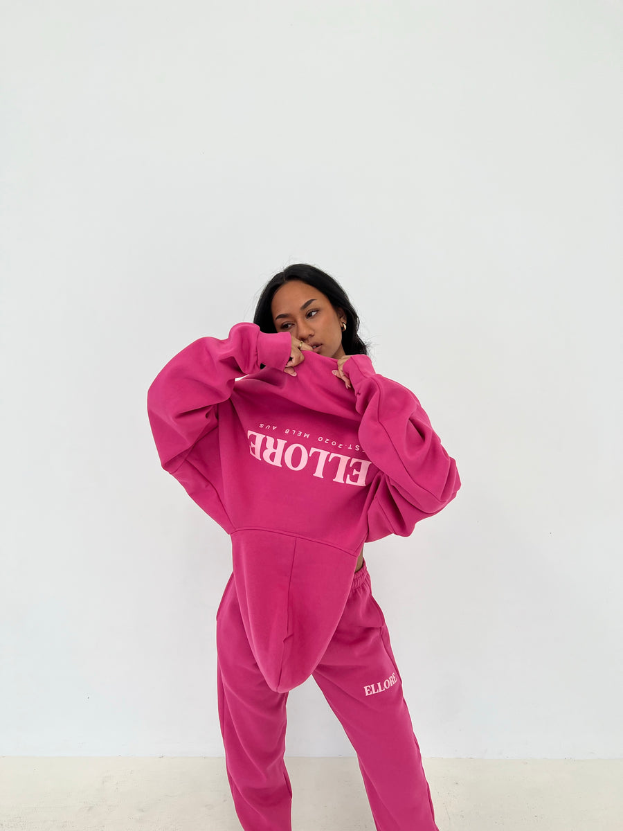 Hot Pink Oversized Hood